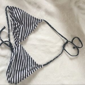 Black and white swim top
